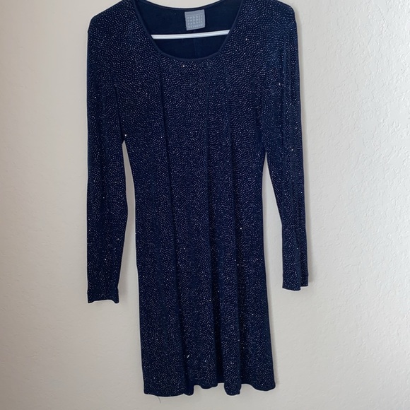 Vintage! Navy Sparkle Dress by Rabbit Rabbit Rabbit Designs - Picture 12 of 13